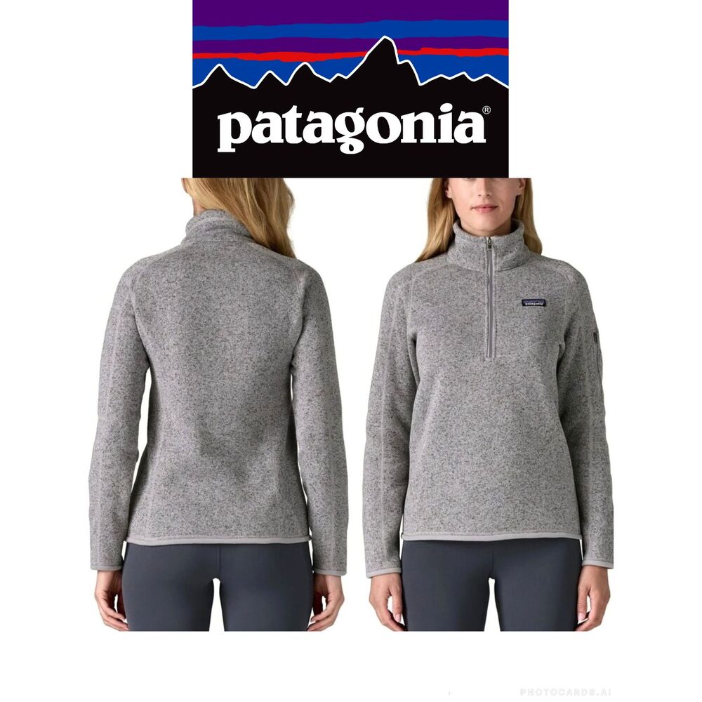 NWOT Patagonia Better Sweater 1/4 Zip Pullover Gray Fleece Size S